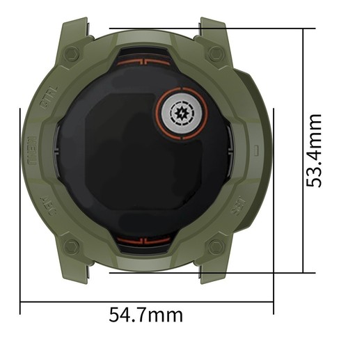 Für Garmin Instinct3 Solar 50 mm Kratzschutz Hülle mit einfacher Entfernungsfu - Photo 6/13