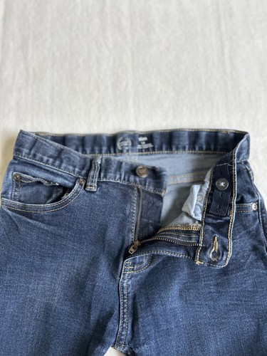 Wonder Nation Boys Pockets Blue Denim Adjustable Waist Slim Jeans Size 14 - Picture 10 of 17