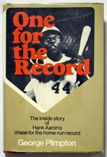   Aaron, Hank Signed 1974 George Plimpton Book  9.5 JSA LOA (card) 702015