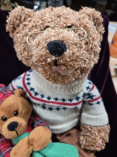 Peluche Avon Twas la notte prima di Natale 2006 storia animata orso del tempo funziona! - Foto 4 di 10