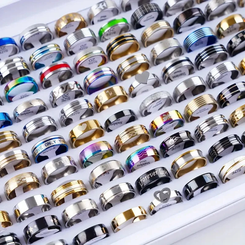 Bague MARINA - Doré à pampille acier inoxydable - La Boutique de Cha
