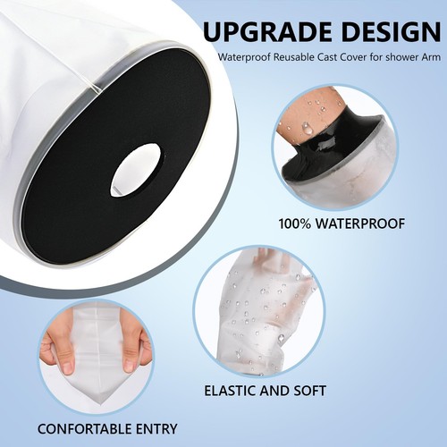 Waterproof Hand Cast Cover Wound Protector for Shower Bath, Adult Reusable Se... - Picture 4 of 9