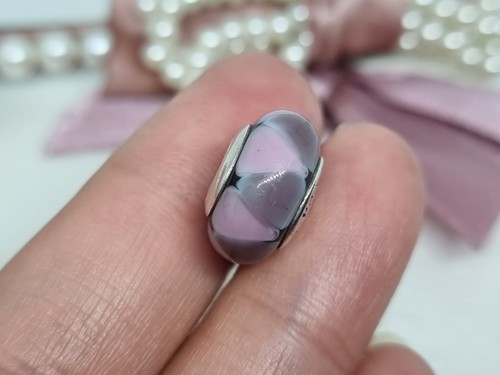 Genuino Pandora Púrpura Cautivador Triángulo Cristal de Murano Dije 💕 S925 ALE R23c - Imagen 3 de 8
