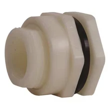 Hayward Flow Control Bfas3020tes Bulkhead Fitting, 2", Pp/Epdm, Fpt X Fpt