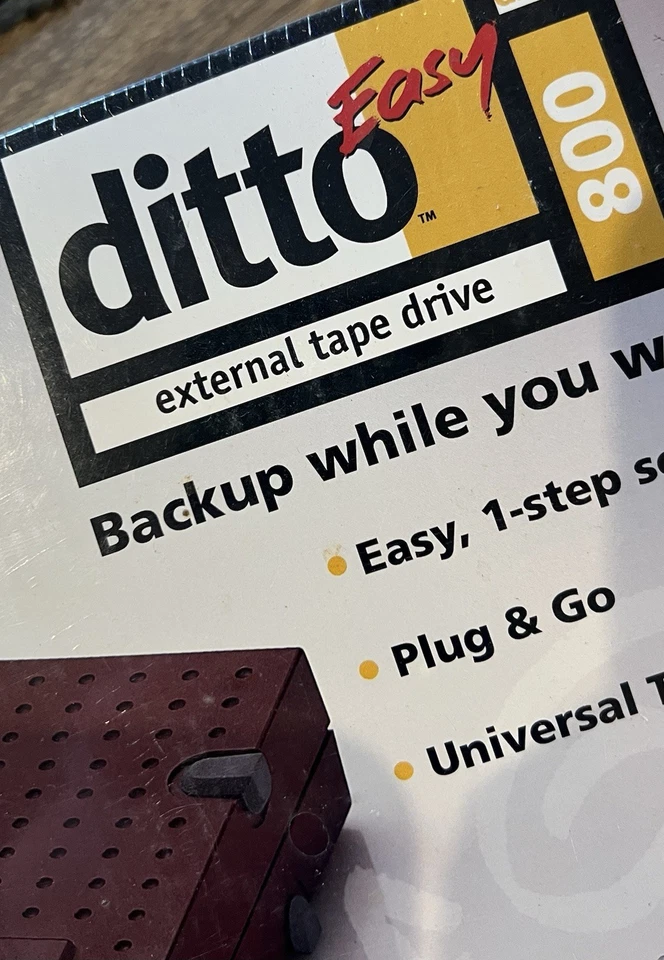 Iomega Ditto Easy 800  External Tape Drive NEW and sealed  - Image 2 of 3