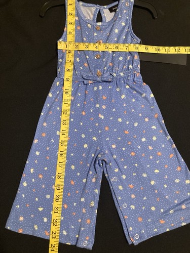 Baby Girl Pack Of Two Wide Leg Jump Suit Size 18 Months Snaps Vacation Beach - Picture 5 of 6