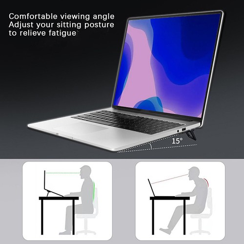 1 Pair Mini Legs For Notebook Computer ABS Base Support Tools Laptop Stand _ha - Afbeelding 4 van 6