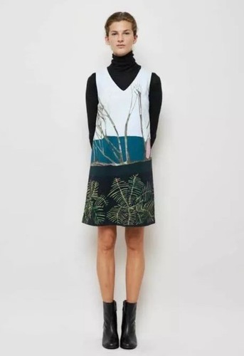 GORMAN x Dana Kinter | “Sunshine Through Rain” Shift Dress 100% Cotton | Size 8 - Picture 2 of 12