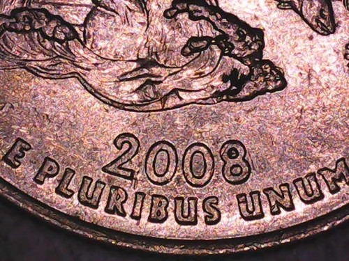 2008 P Alaska Quarter with Extra Claw "Sixth Claw" Die Chip Error on Reverse - Picture 5 of 7