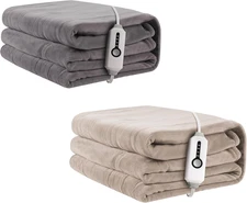 Electric Heated Blanket, Soft Coral Fleece with 4 Heating Levels and 10 Hours Au