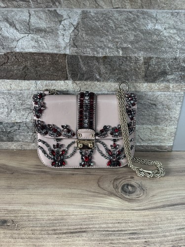 Valentino Garavani Glam Lock crystal-embellished shoulder bag RRP £2200 - Picture 2 of 14