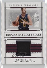 2020-21 Panini National Treasures Biography Materials /99 Kevin Love #BIO-KLV