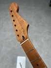 A+ Stainless steel 21Fret satin DIY Roasted Flame Maple Electric guitar Neck
