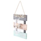 1pc Wooden Wall Hanging Home Decoration with LED Strip Lights for Living Room