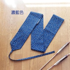 Kyudo bow wrap with dragonfly pattern, dark blue