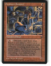 Magic the Gathering - Fallen Empires Dwarven Armorer 1994 Rare