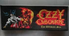 OZZY OSBOURNE,THE ULTIMATE SIN, SEW ON BLACK  BORDER  WOVEN PATCH