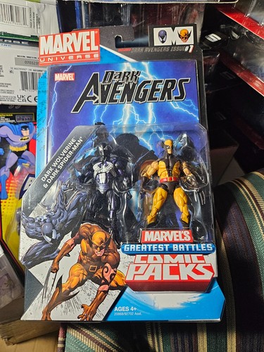 MARVEL UNIVERSE COMIC PACKS DARK WOLVERINE/DARK SPIDER-MAN WITH DARK AVENGERS #1 - Picture 4 of 7