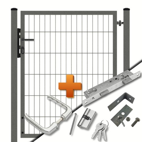 Doppelstabmattenzaun Zauntor 1-flg b=1000mm passend zu Doppel-Stab Matten Zaun - Bild 3 von 15