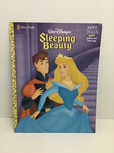 Disney-Sleeping-Beauty-Paper-Dolls-Golden-Books-1994-Uncut