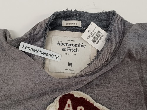 CAMISETA GRÁFICA PARA HOMBRE ABERCROMBIE & FITCH TALLA MEDIANA A&F - Imagen 45 de 147