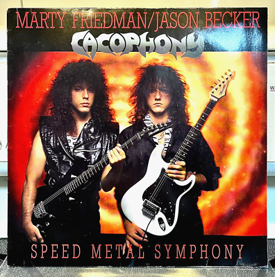CACOPHONY SPEED METAL SYMPHONY 1987 NM/EX+ LP ORIGINAL FIRST PRESS 