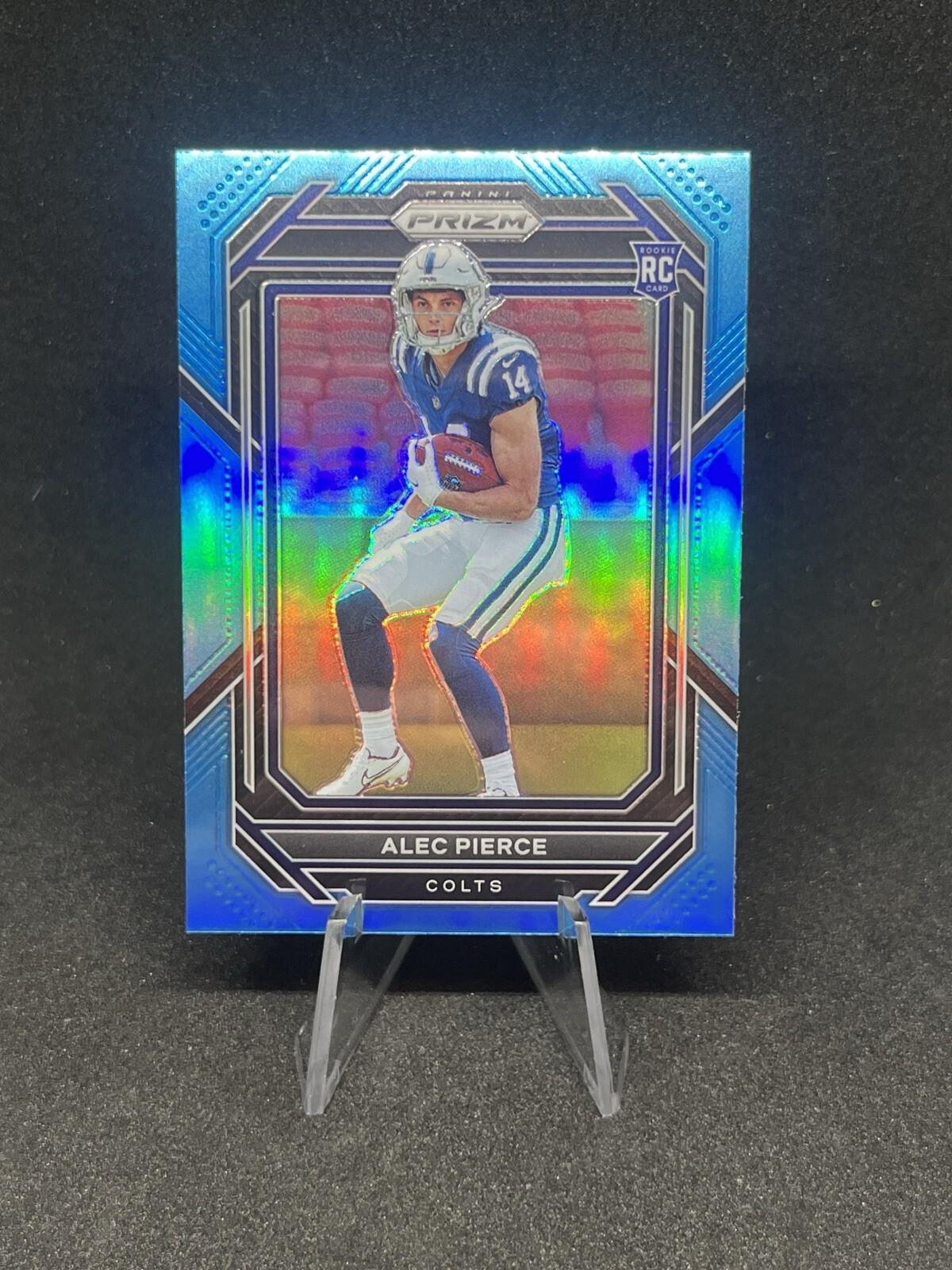 2022 Panini Prizm Rookies Light Blue Prizm #330 Alec Pierce (RC) Color Match