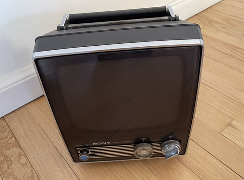 Vintage Sony Solid State Portable TV Model TV-950 Tested - Picture 2 of 20