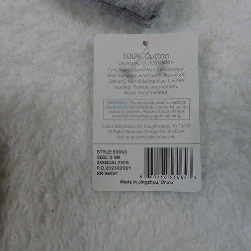 Hudson Baby Bodys klein 0-3 Monate meliert Langarm Baumwolle 6er Pack - Bild 3 von 12