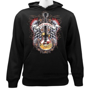 Rock-And-Roll-Guitar-Music-Insturment-Funny-Joke-Humor-Graphic-Pullover-Hoodie