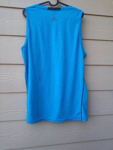Camiseta sin mangas prAna Mission Trails musculosa tejida azul absorbente de humedad para hombre talla M - Imagen 14 de 18