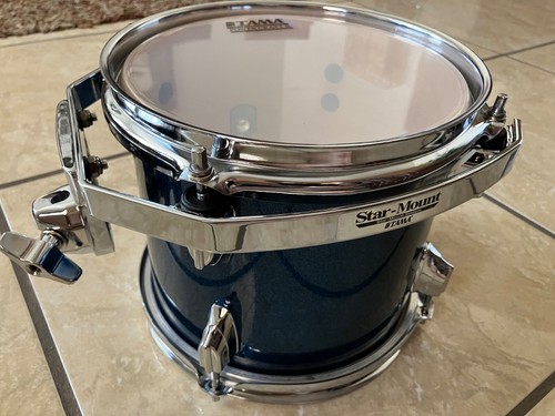 New Tama superstar classic maple 8 x 7 tom Blue Sparkle with StarMount hardware - Picture 6 of 16