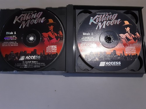 Tex Murphy: Under a Killing Moon Vintage Video Game 1994 Complete Rare CD DVD - Picture 3 of 5