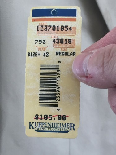 Sterling & Hunt for Kuppenheimer hellbraune Blazerjacke Sportanzug Mantel Herren 43 Reg - Bild 4 von 7