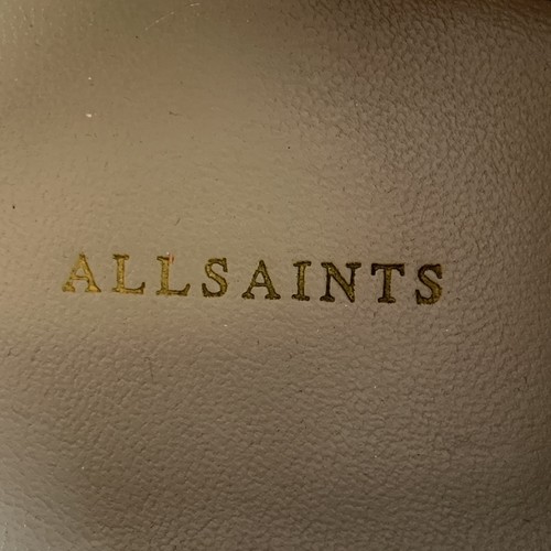 Allsaints Größe 9 Lex schwarz weiß Farbblock Zuschauer Derby Schnürschuhe - Bild 8 von 9