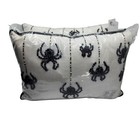 New Halloween Embroidered Spooky Spiders Throw Pillow 14x20 NOVOGRATZ