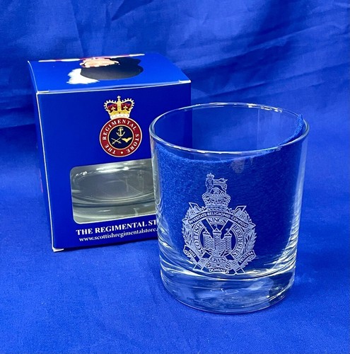 Regimental Whisky Glass Scottish Regiments Engraved Cap Badge Veterans Gifts - Picture 7 of 23