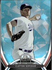 2013 Bowman Platinum Sapphire #23 Clayton Kershaw