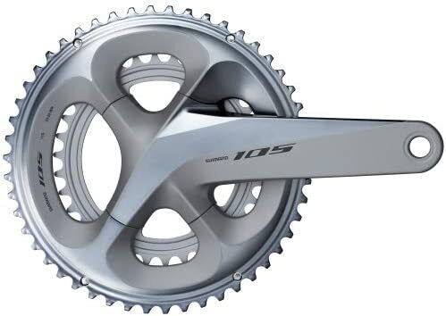 SHIMANO (Shimano) 105 FC-R7000 Crankset 50 / 34T (2x11S) Silver 160mm 50x34T - Picture 1 of 2