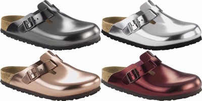 birkenstock boston silver