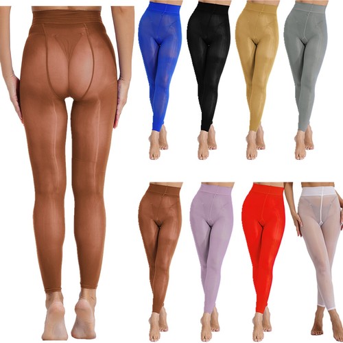 Women Underpants Sports Stockings Capris Pantyhose See Through Tights Thigh Gym - Picture 3 of 58