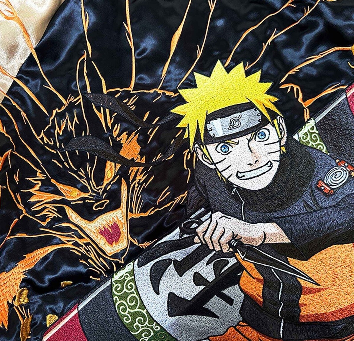 Sukajan NARUTO Uzumaki Naruto Embroidery souvenir reversible