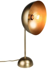 Retro Minimalist Brass Half Sphere Table Lamp Industrial Spotlight Shape