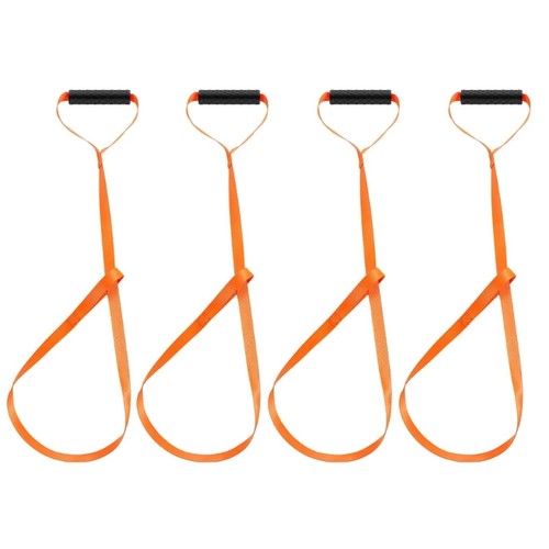 1/4pcs Nylon Drag Strap Wear Resistant Tow Rope with Handle Comfort Accessories