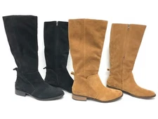 UGG Australia Leigh Boot Riding 1094892 Women's Chestnut Black Suede Tall Boots