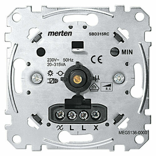 MERTEN DIMMER MEG5136-0000 - DREHDIMMER EINSATZ für KAPAZITIVE LAST 20-315 W - Bild 1 von 2