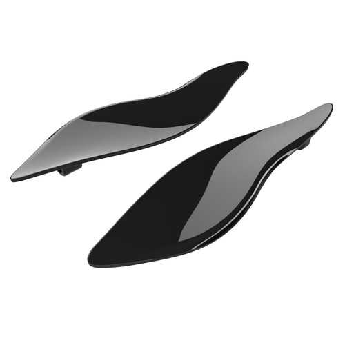 Deflectores de aire de carenado ajustables negros para Harley Touring 2014+ - Imagen 3 de 8