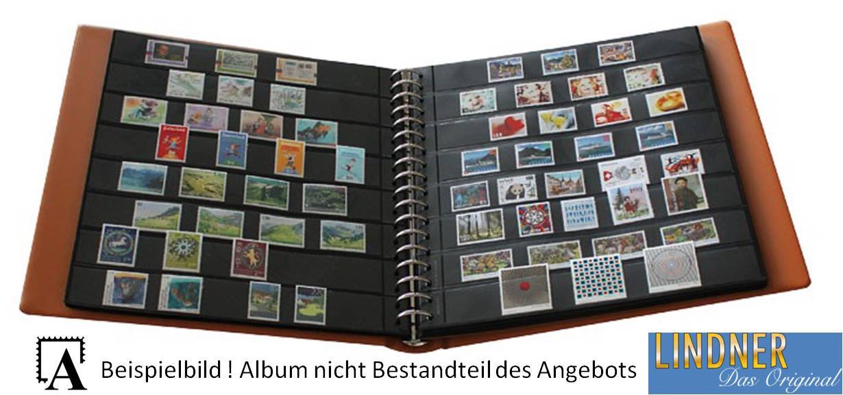 LINDNER Einsteckblätter A4 – Glasklar Mit 3 Taschen, 10er Pack