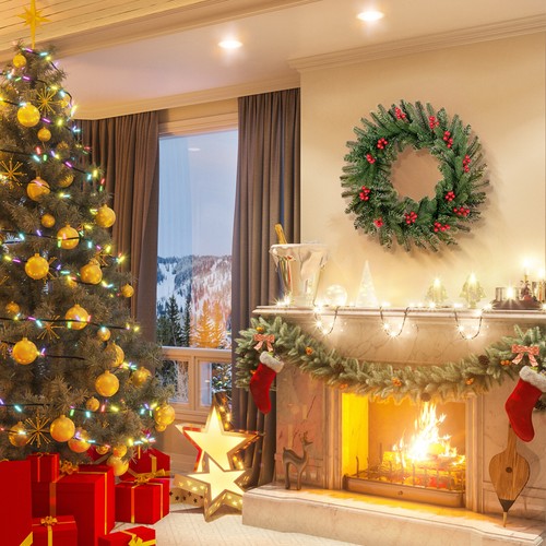60cm Weihnachtskranz Türkranz Weihnachten Kranz Weihnachtsdeko Weihnachts Kranz - Bild 29 von 35