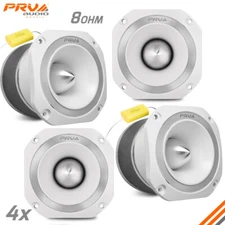 4x PRV TW700Ti WHITE Bullet 4" Pro Audio Super Tweeters 8 Ohm Titanium 960 Watts